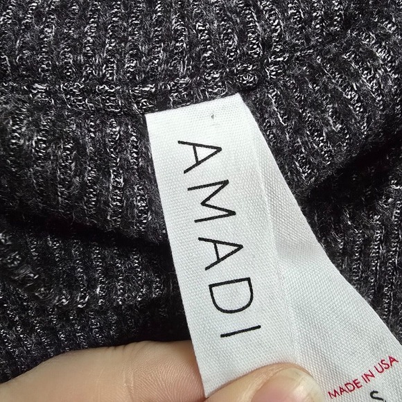 Amadi Gray Poncho‎ Top Small Cowl Neck Oversized Dolman Sleeve Soft Cozy Boho - Picture 5 of 13